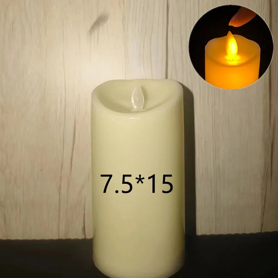 Flameless Flickering LED Candles – Battery‑Powered Safe Candle Lights for Events & Home Decor