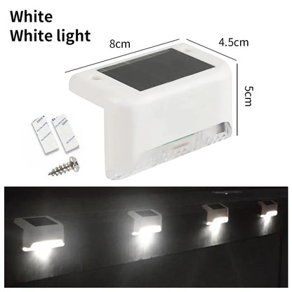 1pcs 4pcs Solar Deck Lights Outdoor Solar Lights Waterproof Garden Light Solar Stairs Light for Patio Stairs Railing Pathway