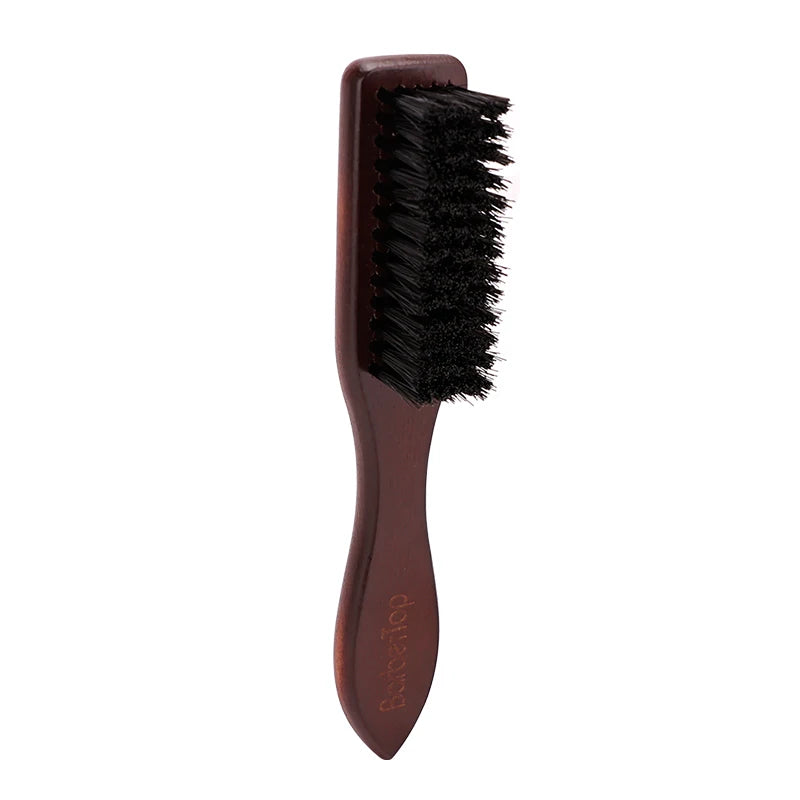 Barbertop Beard Brush – Wooden Handle Neck Duster for Broken Hair Removal & Beard Grooming