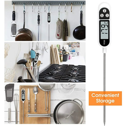 Digital Kitchen Thermometer Instant Read Meat Temperature Probe for Cooking BBQ Food LCD Display