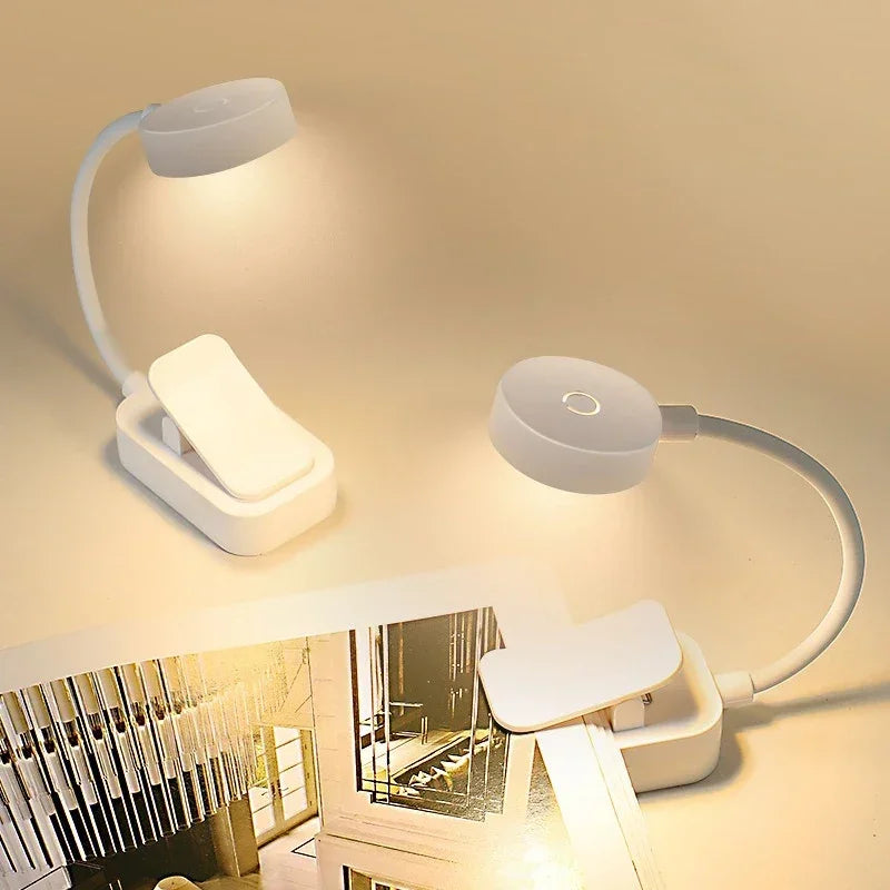 Portable LED Book Lamp – Clip-On Reading Light with 3 Color Modes & Eye Protection for Bedside, Study, Bedroom & Students
