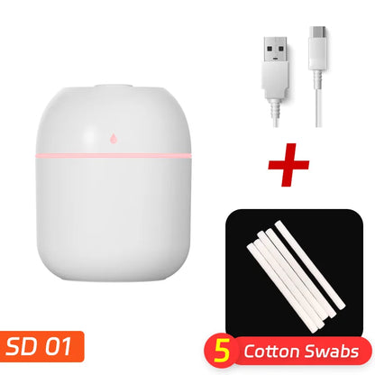 Portable USB Water-Drop Humidifier – Mini Desktop Home Mist Atomizer