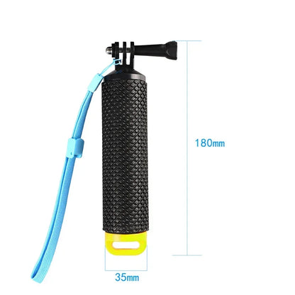 Floating Hand Grip for GoPro Hero 12/11/10/9/8/7/6/5 – Buoyancy Rod Handle Mount for DJI Osmo, Xiaomi Yi, SJ4000 Action Cameras