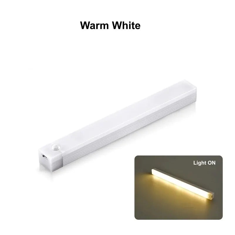 Rechargeable LED Motion Sensor Night Light – Under Cabinet Cordless Lamp for Kitchen, Wardrobe, Bedside & Hallway