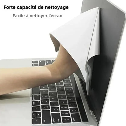 MacBook Keyboard Cover & Screen Cleaning Cloth – Microfiber Dustproof Laptop Blanket (13/15/16 Inch Pro Models)