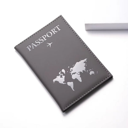 RFID Vintage Business Passport Holder – Multi-Function PU Leather Wallet for Travel