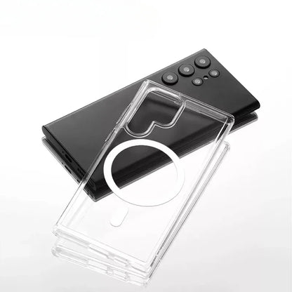 Luxury Clear Magnetic Phone Case for Samsung Galaxy – Shockproof MagSafe-Compatible Cover