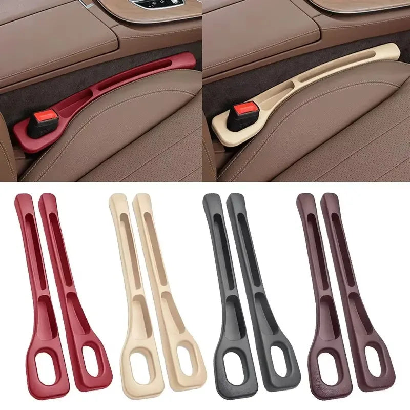 Car seat gap sealant, leak-proof filling strip, seat edge seam protector, and driver's seat storage strip to prevent loss.