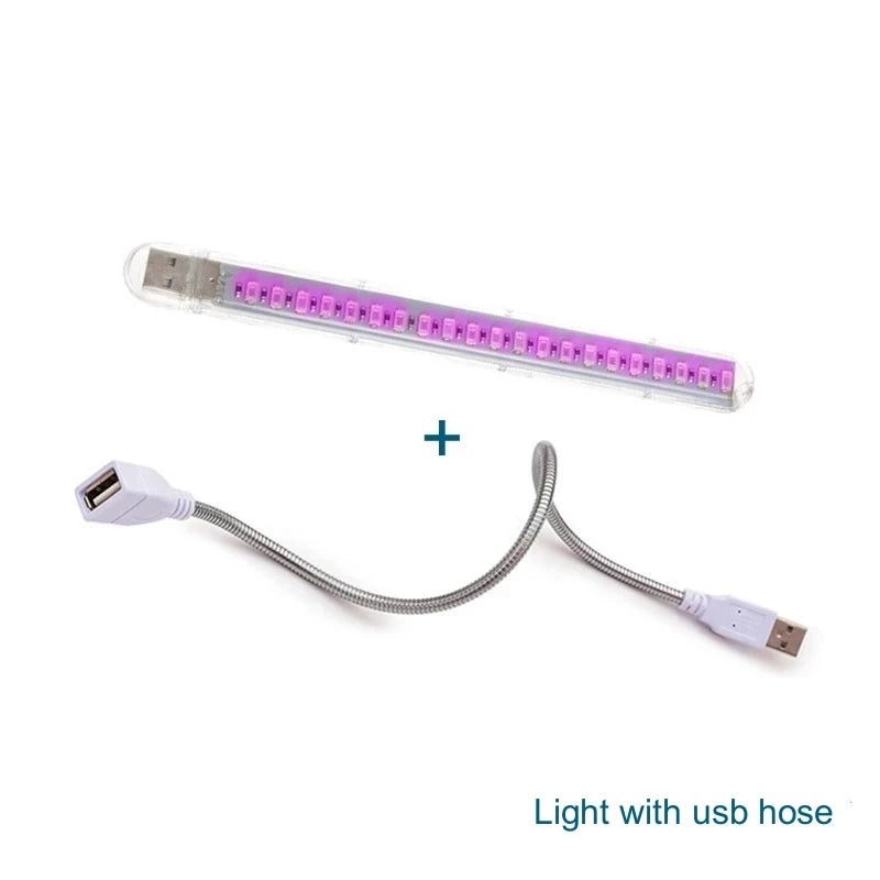 USB LED Full Spectrum Grow Light – Flexible Plant Lamp for Seedlings, Flowers, Hydroponics & Indoor Gardening