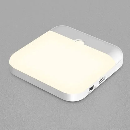LED Wireless Motion Sensor Night Light – Rechargeable Human Body Sensing Lantern for Camping, Stairs, Closet & Kitchen