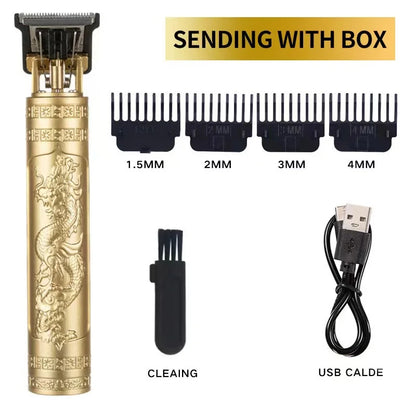 Hot Sale Vintage T9 Electric Cordless Hair Cutting Machine Professional Hair Barber Trimmer For Men Clipper Shaver Beard Lighter