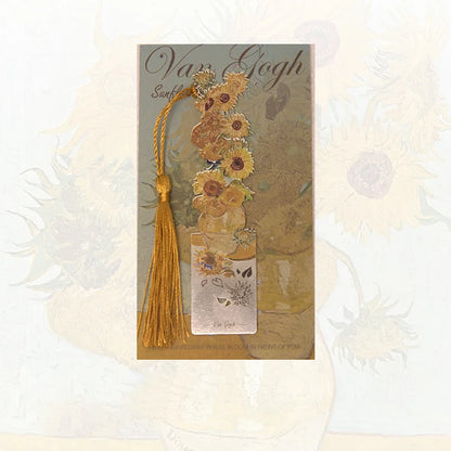 Aesthetic Floral Metal Bookmark – Hollow Brass Book Page Clip for Students & Readers