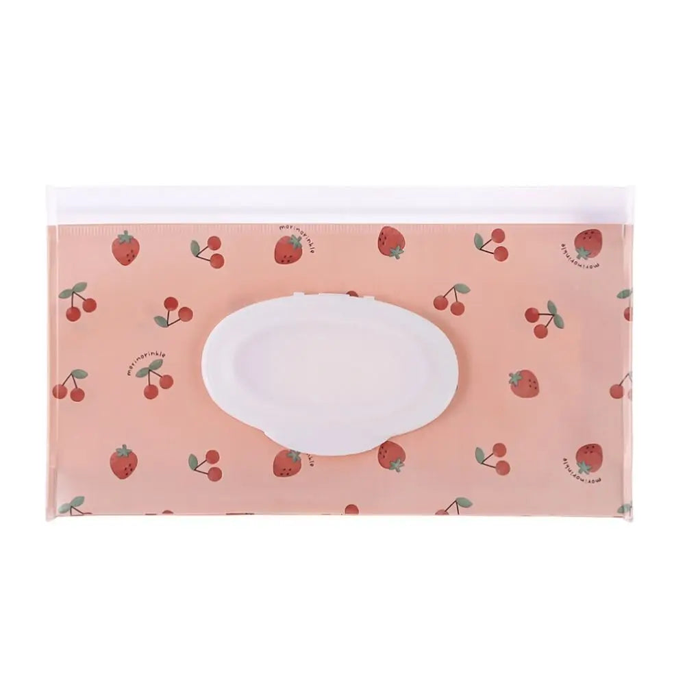 EVA Wet Wipes Bag – Portable Baby Wipes Pouch with Flip Cover & Snap-Strap Holder Case