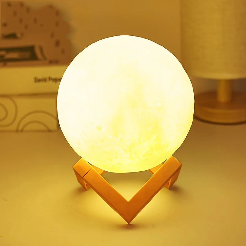DIY Hand-Painted Moon Light Kit for Kids - Parent-Child Educational Craft Educational Planet Night Light Kindergarten Activity