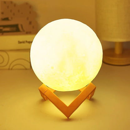 DIY Hand-Painted Moon Light Kit for Kids - Parent-Child Educational Craft Educational Planet Night Light Kindergarten Activity