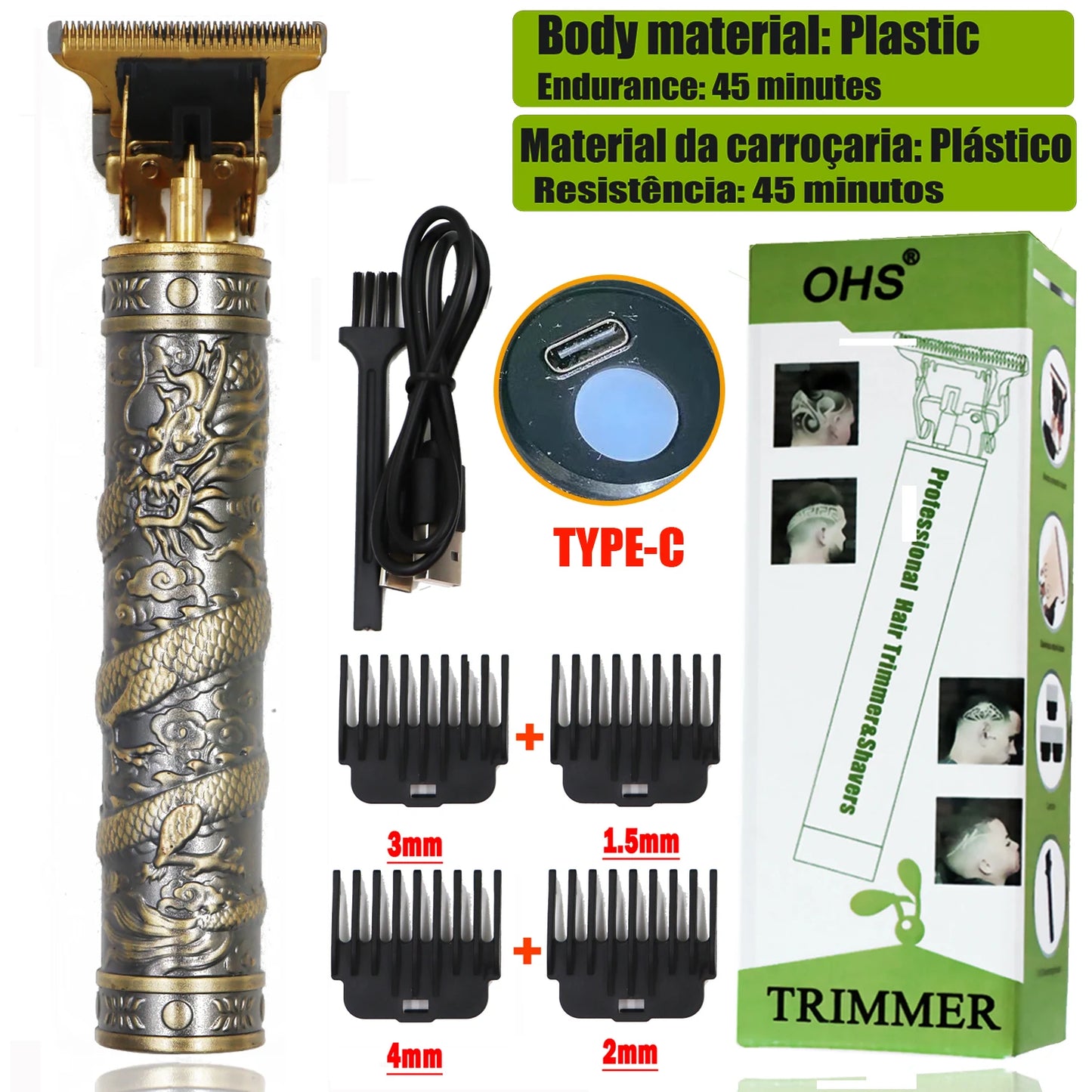 T9 Cordless Electric Hairber Shaver Hair Trimer Home Appliances Travel Barber Razors Shaving Machine for Men Trimmer Man