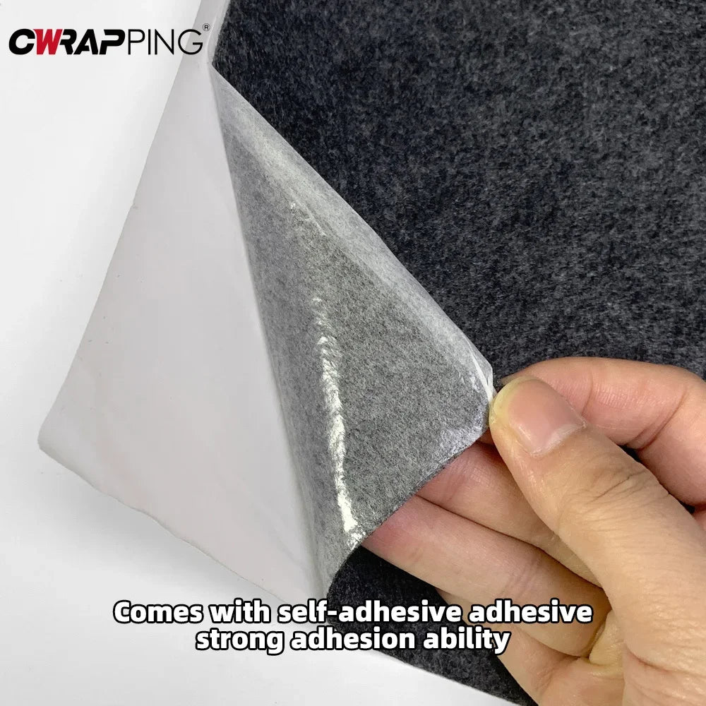 Car Lining Carpet Felt Cloth – Self-Adhesive Non-Woven Fabric High Temperature Resistant Felt for Car Repair & Home Use