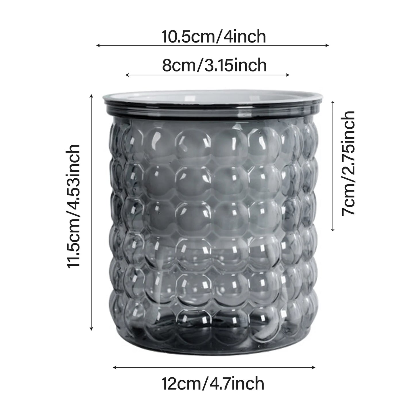 Mini Self Watering Flower Pot Fish Tank Transparent Plastic Plant Pots Self Watering Planter Pot Vase For Home Decoration