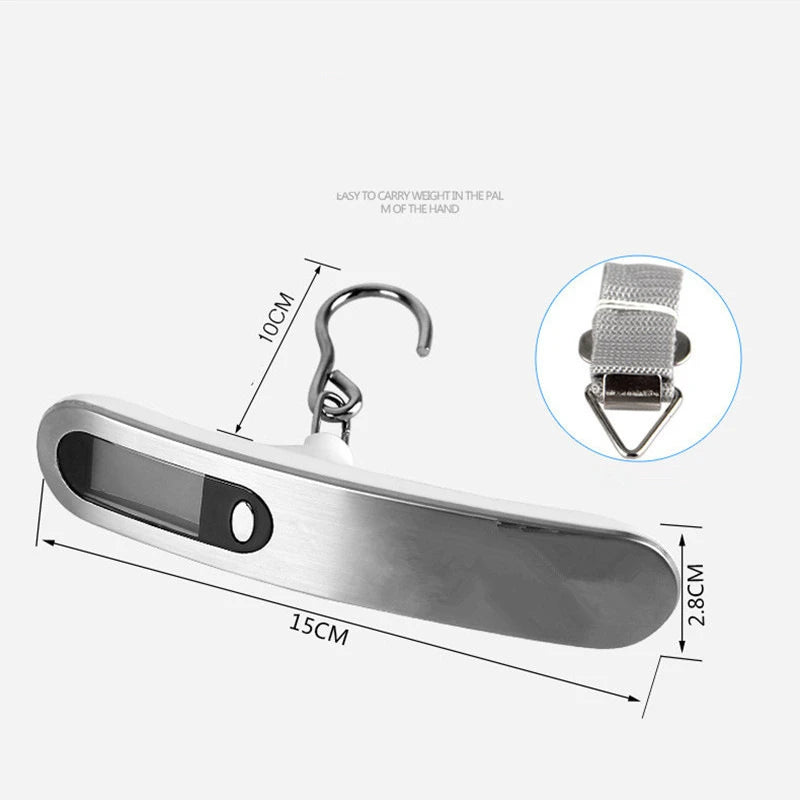 Digital Luggage Hanging Scale – 50kg/110lb Portable Travel Scale with LCD Display & Hook