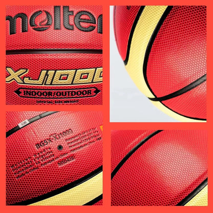Molten XJ1000 Basketball – Size 6 & 7 PU Leather Indoor/Outdoor Training Ball