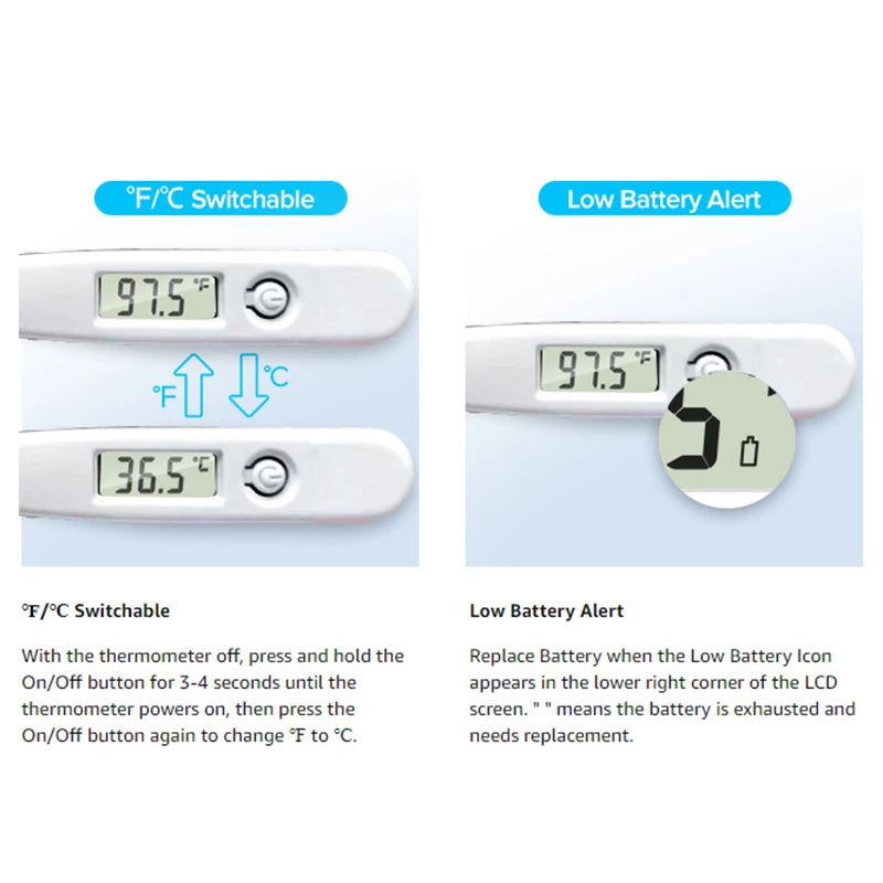 Digital Household Thermometer & Pulse Oximeter – Medical Ear Thermometer for Babies and Adults, Fever & Pulse Monitoring