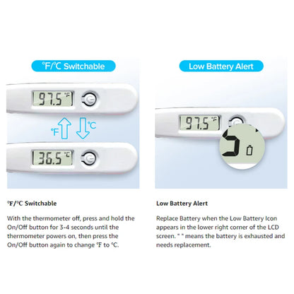 Digital Household Thermometer & Pulse Oximeter – Medical Ear Thermometer for Babies and Adults, Fever & Pulse Monitoring