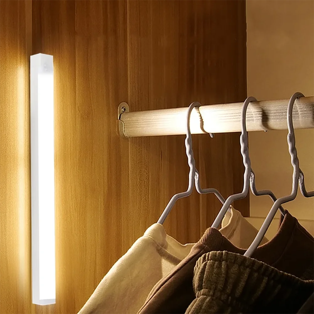 LED Bar Light Motion Sensor Night light Wireless Under Cabinet Lights For Kitchen Closet Cabinet Wardrobe Lighting Cabinet Light