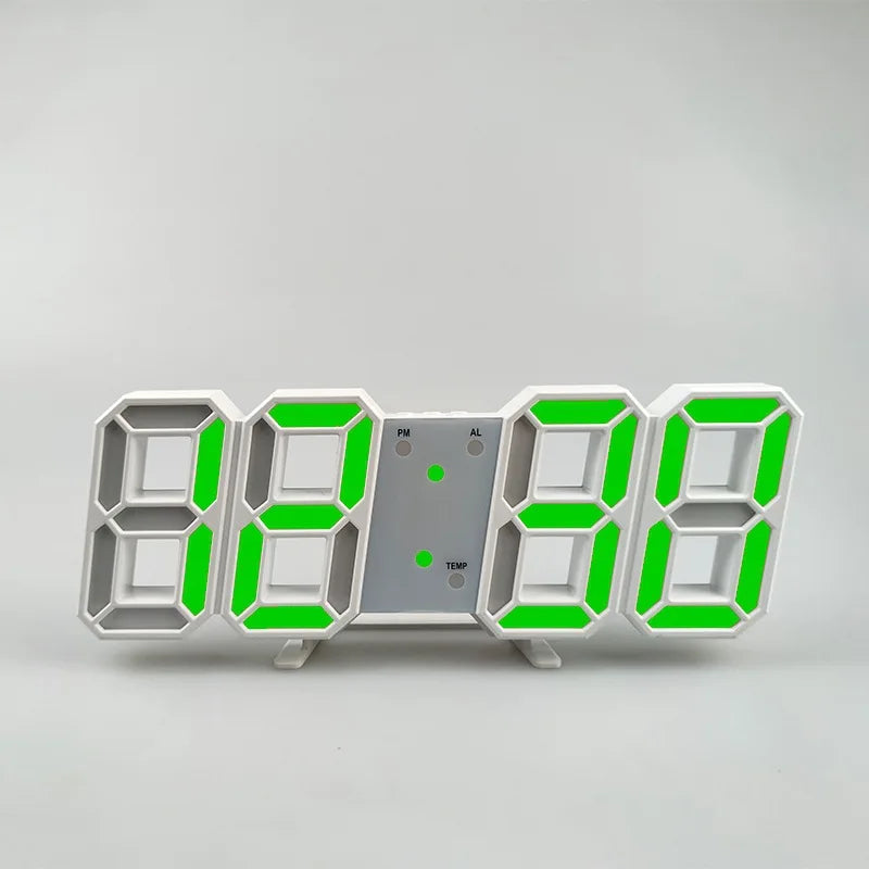 Electronic Digital Wall Clock Living Room Bedroom Decoration Decor Watches Home and Decoration Led Modern Alarm Interior Desk