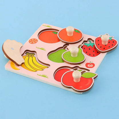 Montessori Fruit Puzzle Scratch Board – Early Learning Toy for Children
