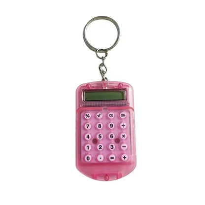 Portable Cute Mini Flip Calculator Pendant – Creative Cartoon Keychain Pocket Calculator for School & Office Supplies Gifts