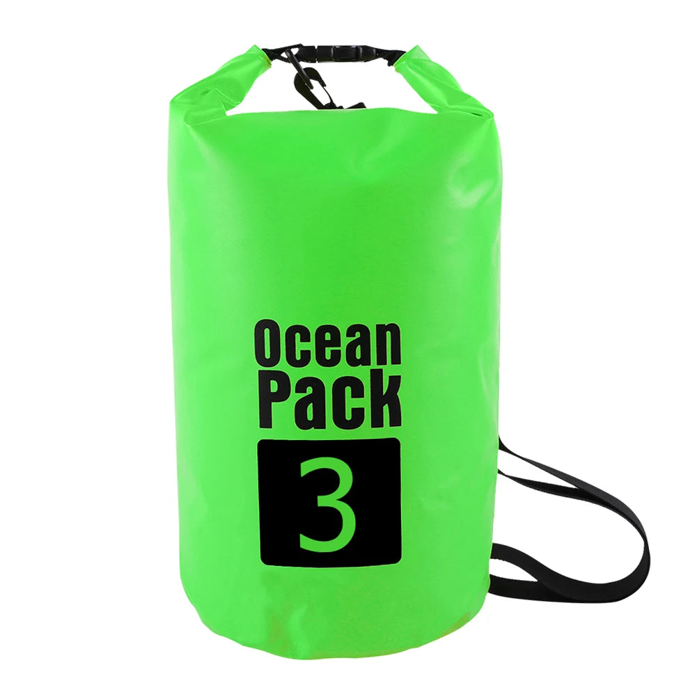 2L–10L Waterproof Dry Bag – Floating Sack for Swimming, Boating, River Trekking & Outdoor Sports