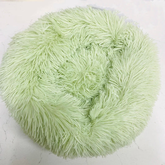 Cat Nest Round Soft Shaggy Mat – Cozy Indoor Dog & Cat Bed for Kittens, Chihuahuas & Small Pets