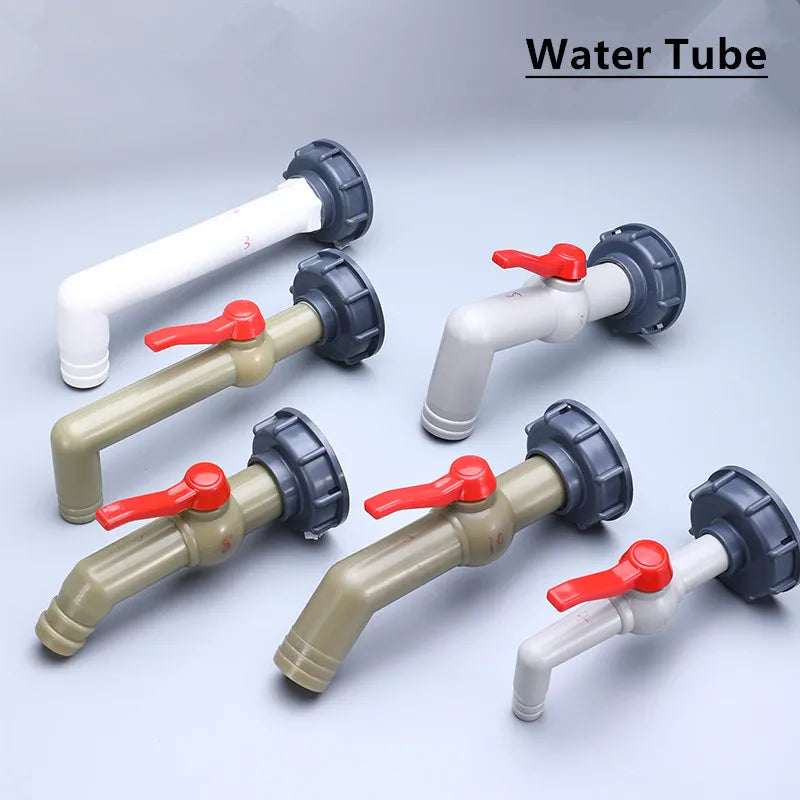 IBC Tank Adapter with Tap – S60X6 Garden Hose Connector for Irrigation