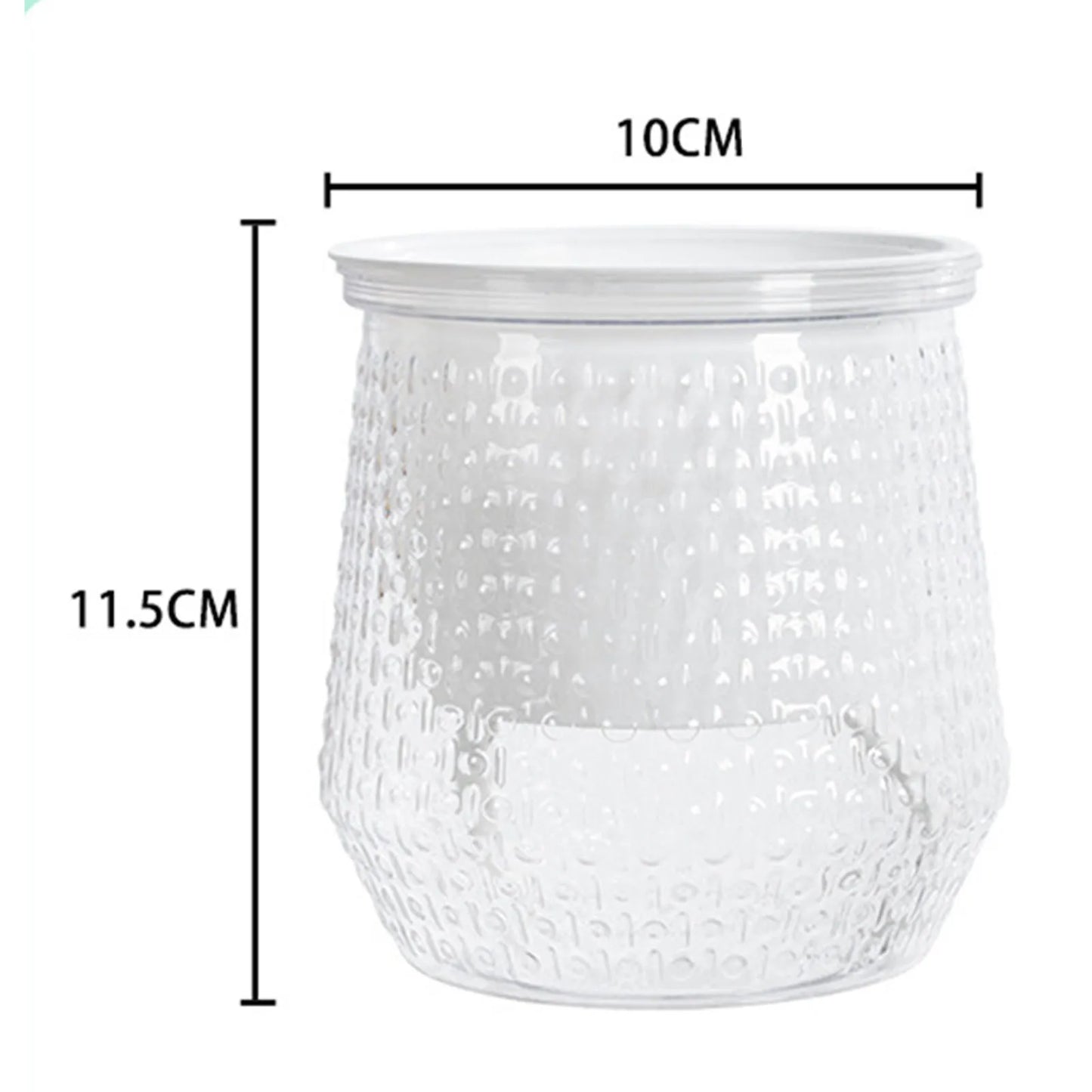 Mini Self Watering Flower Pot Fish Tank Transparent Plastic Plant Pots Self Watering Planter Pot Vase For Home Decoration