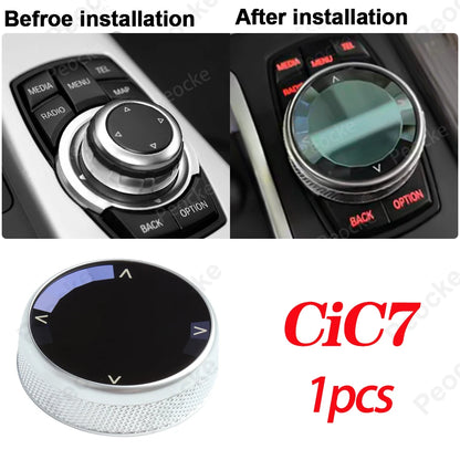 Crystal Multimedia Knob for BMW F33 F20 G20 G12 G30 F30 F11 Car Multimedia Buttons Cover G26 G29 F10 F06 F22 F36 Auto Accessory