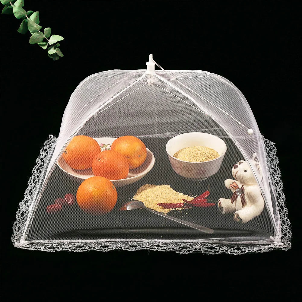 Pop-Up Mesh Food Cover Tent – Foldable Insect-Proof Umbrella Net for Outdoor Picnic & Kitchen Use
