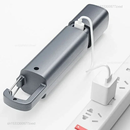 Xiaomi Portable Outdoor Flashlight – Strong LED Light with Variable Focus, Floodlight & Side Lights, Rechargeable Long-Range Torch