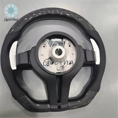 For M3 Steering Wheel M Performance Carbon Fiber Genuine Leather Automotive Sports Steering Wheel