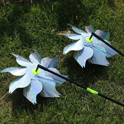 Bird Repeller Pinwheels Reflective Sparkly Scarecrow Pinwheel Windmill Spinner Garden Lawn Yard Decor Keep Birds Away Repellent