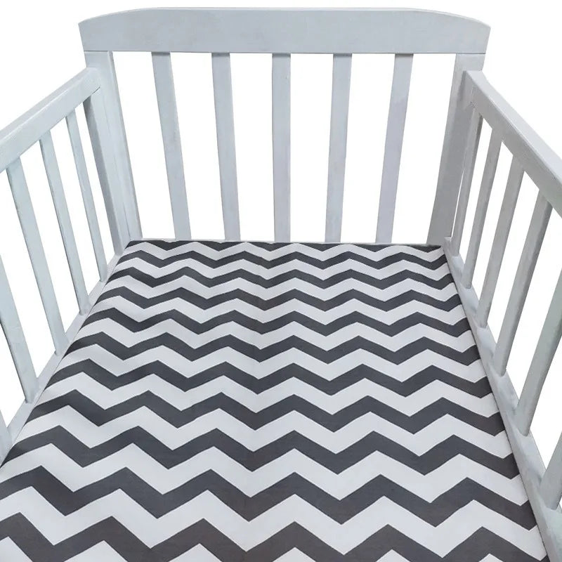 Fitted Bassinet Mattress Cover – Soft Crib Sheet for Newborns (90×50×5cm or 140×70×5cm)