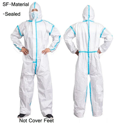 Disposable Breathable Dustproof Work Safety Coverall – Waterproof & Oil-Resistant Protective Suit