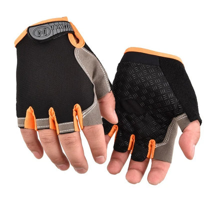 Gym Gloves Fitness Training – Fingerless Breathable Anti-Slip Cycling & Workout Gloves