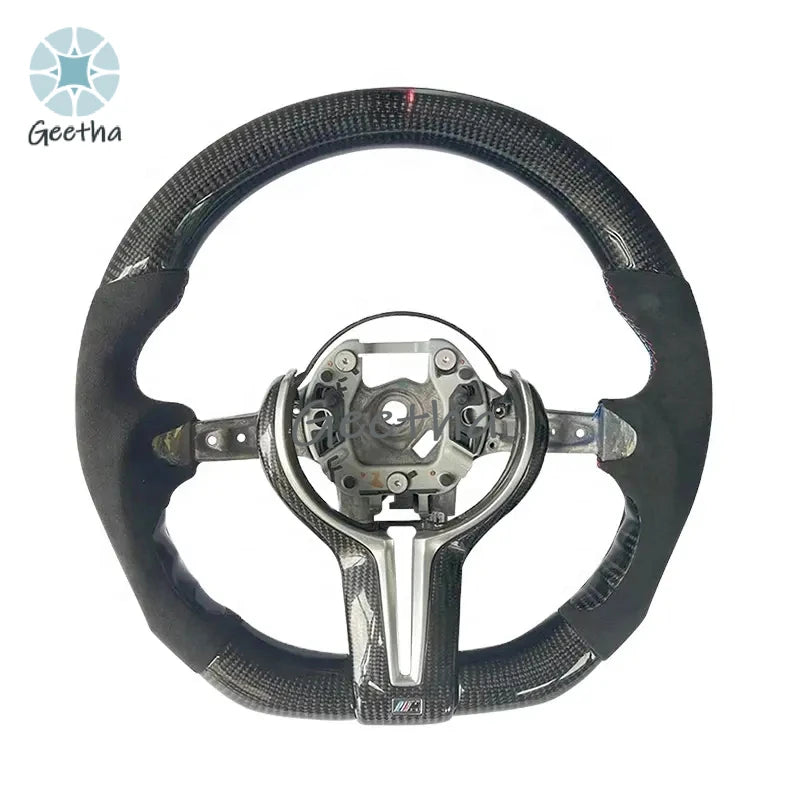 For M3 Steering Wheel M Performance Carbon Fiber Genuine Leather Automotive Sports Steering Wheel