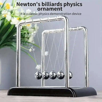 Newton’s Cradle Balance Steel Ball – Physics Teaching Supplies, Science Pendulum Desktop Toy & Stress Relief Gift for Home Decoration