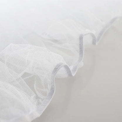 Baby Mosquito Net Stroller Mesh Cover Elastic Edge Fits Most Prams Car Seats Cradles White Protective Bug Net Cradle Mesh