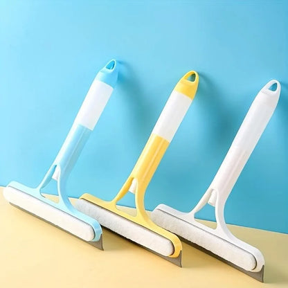 Multi-function Glass Wiper with Spray Bottle – Window & Car Cleaning Brush with Soap Dispenser