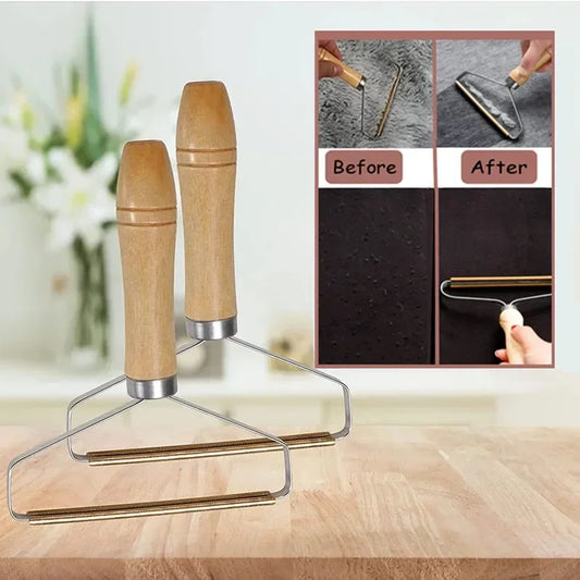 Portable Lint Remover & Pet Hair Brush – Manual Fabric Shaver for Clothes, Carpets & Sofas