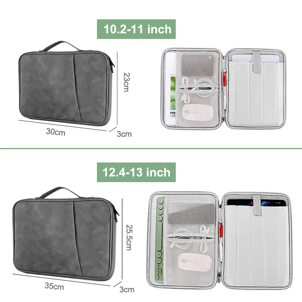 Tablet Sleeve Bag for Samsung Galaxy Tab S7 FE, S8, S9 Plus, A8, S6 Lite & Xiaomi Pad 5, 6 Pro, Redmi Pad SE – Portable Protective Pouch Case