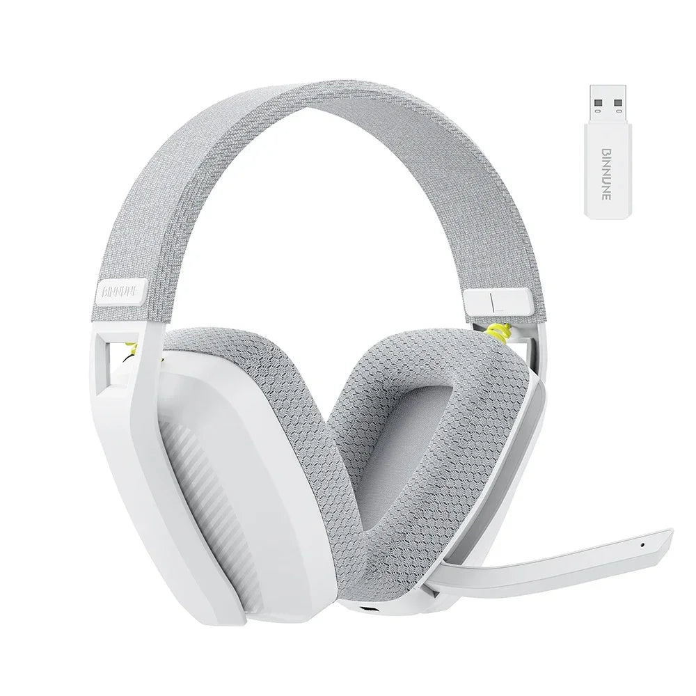 BINNUNE BW06 Wireless Gaming Headset – Bluetooth & 2.4GHz Audio with Mic for PS5, PC, Mac & More