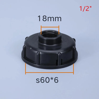 IBC Tank Adapter with Tap – S60X6 Garden Hose Connector for Irrigation